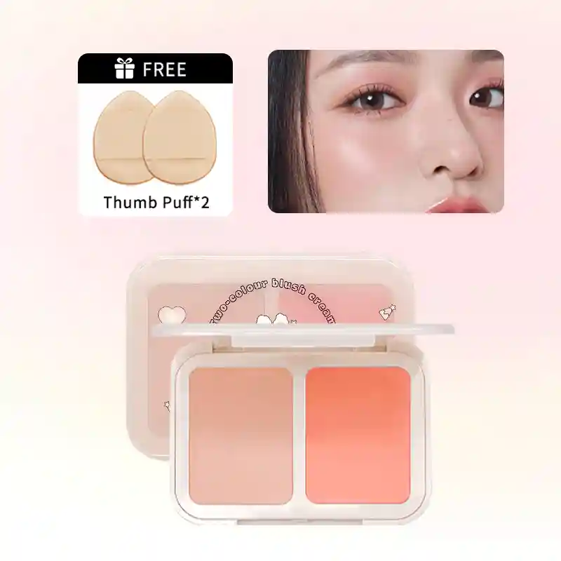 Rabbit Little Witch Sweet Dew Shimmering Dual-Color Blush - Image 3