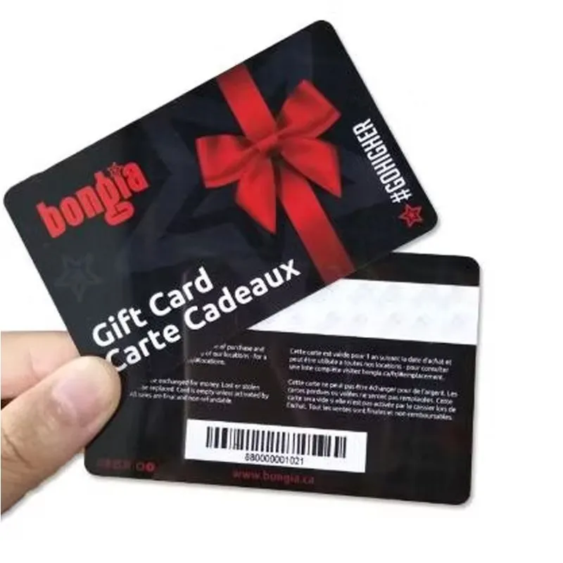 pvc gift card