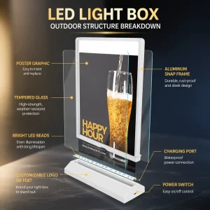 A4 Double Side Light box